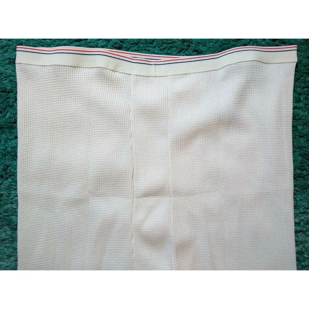 Vintage Unbranded Long Underwear Pants 50/50 Mens 5XL 58-60 USA Red White Blue